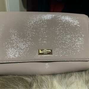 Kate Spade Shimmering Beige Clutch